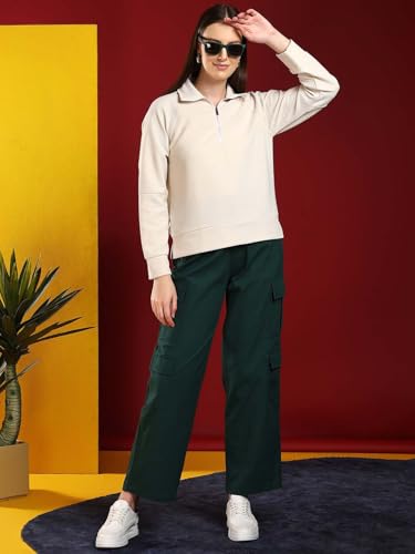 Image of KOTTY Women's Stylish Pullover Sweatshirt Ideal for Winter and Layered Looks