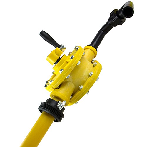 Tera Pump Chemical Resistant Fast Transfer 10 Gpm Rotary-Action Drum Pump For 15 To 55 Gallon Drum Barrels #TOP6