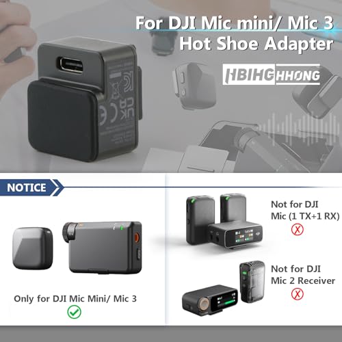 Adaptateur DJI Mic Mini pour griffe Sony MI conversion audio sans câble - 2