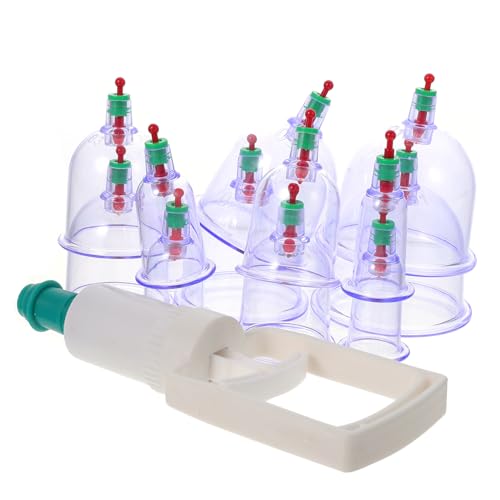 NULYLU Cupping Therapy Suction Cups Heavy Duty Revo Cupping Cup for Back Therapy Chest Device
