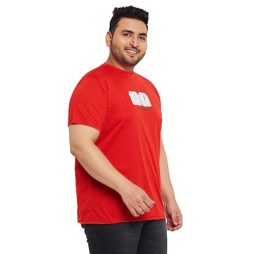 Image of Bigbanana Plus Size Men's Regular Fit Printed Round Neck Tshirt