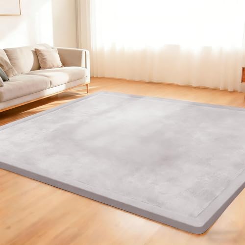 Nqexivo Tappeto per Bambini, in Velluto di Corallo, Tappeto Extra Spesso da 2cm e Coperta per Gattonare Tappeto per la Camera dei Bambini Yoga, Morbido Tappeto per Soggiorno 80 x 150 cm