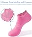 Chicpop 20 Pairs Ankle Socks for Women,No Show Pink Cotton Womens Socks,Size 9-11