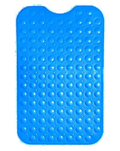 Exma Alfombrilla de Ducha para bañera Antideslizante Azul 59x34 Rectangular 0432002 Cover