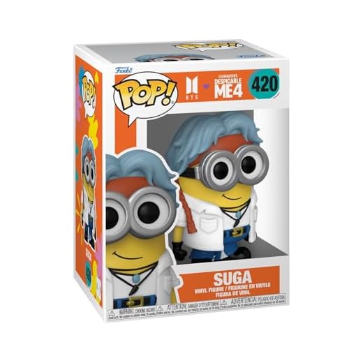 Funko Minions Figura Vinilo Despicable Me 4 - BTS - Suga 420 Unisex Pop! Multicolor PVC