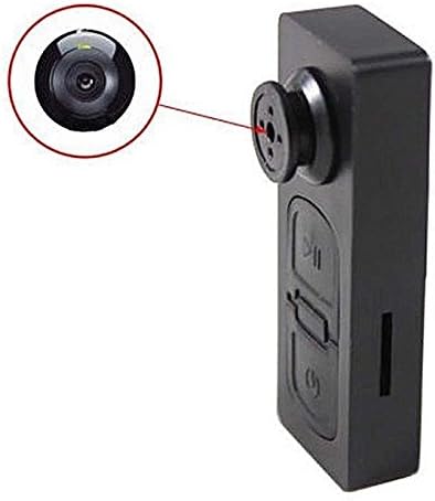 SAFETYNET1 SF:896 Spy Button Camera with Data Transfer Cable (Black)