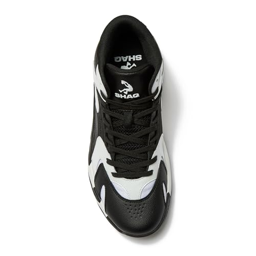 Image of SHAQ Devastator High Top Basketball Shoes for Men, Indoor or Outdoor Court Basketball Mens Sneakers - Black, White, Green, Blue, Orange or Red Size 8 to 15