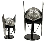 THOR INSTRUMENTS Medieval Viking Barbuta Knight Armor Helmet With Stand Rustic Vintage Home Decor Gifts