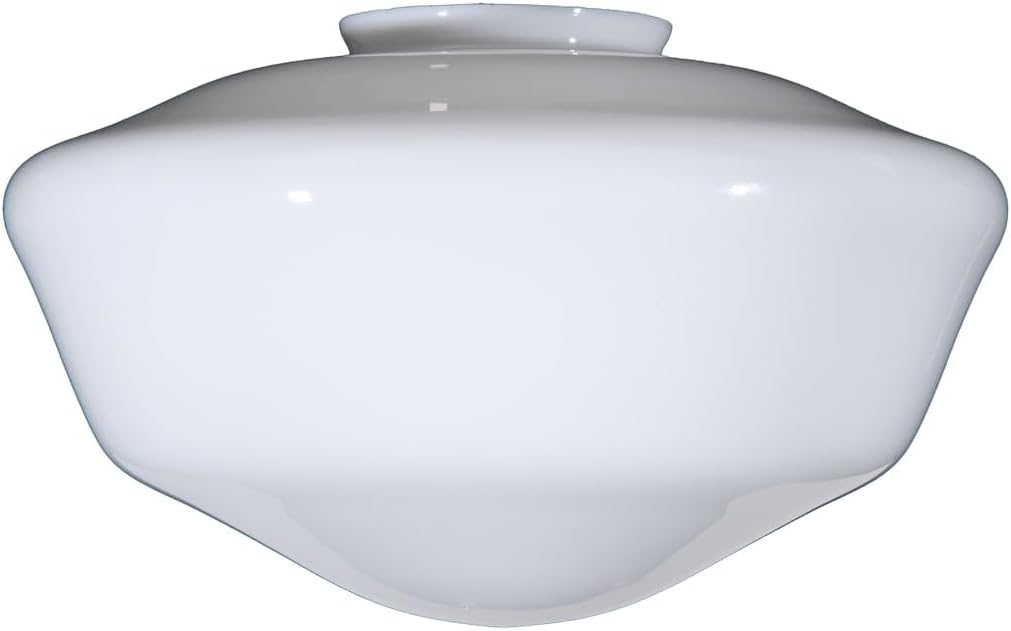 B&P Lamp 18" Opal Schoolhouse Shade