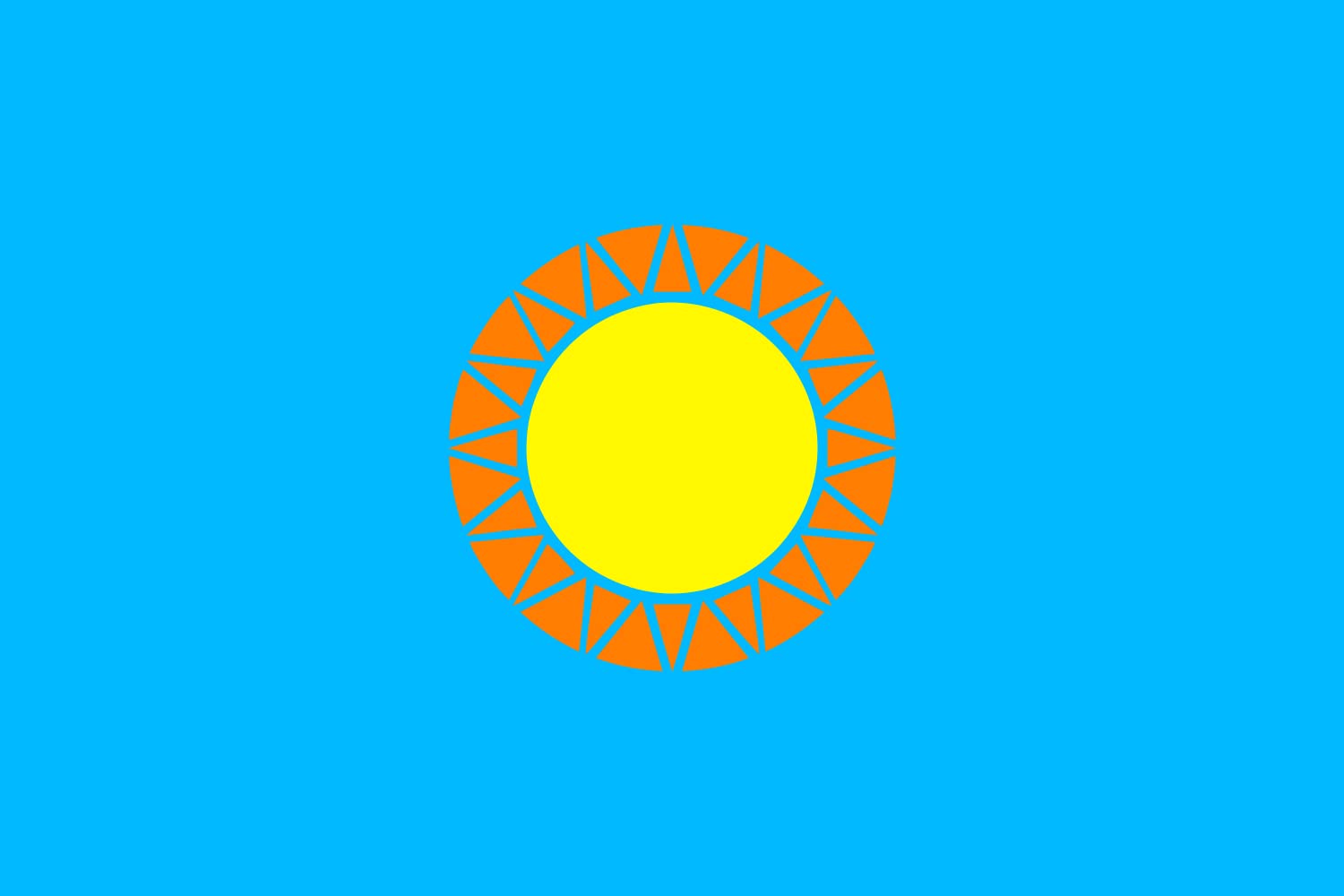 Drapeau Large La Mesilla pour illuminer un salon contemporain avec le motif Soleil