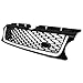 ECOTRIC Front Grille & Air Side Vent Compatible with 2010-2013 Land Rover Range Rover Sport L320 Black & Silver