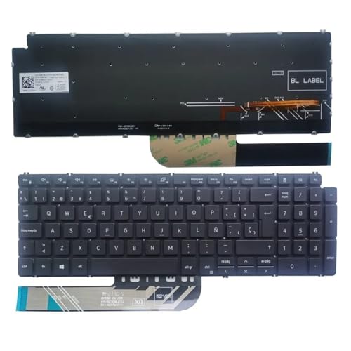 SP �X�y�C����L�[�{�[�h�AInspiron �ƌ݊�������A5584 5591 5594 5598 5593 5501 5502 3502 P90F 3500 3501 7790 7500 7501 7591 7590 7790(Backlit Spani