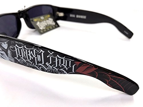 Authentic Shades Skeleton Inked For Life Sunglasses Lentes California Lowrider Locs Style3