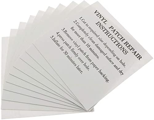 10 PCS PVC Inflatable Patch Repair Kit Self-Adhesive Pool Patch Repair Patches Kit Air Mattresses Pool Patch Repair Tool for Inflatable Toys Swimming Pools Ring Inflatable Boats（Yellow Background）