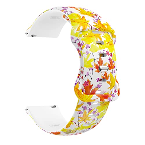 Bracelet Forerunner 245M silicone imprimé 20 mm compatible Garmin Venu SQ Vivomove HR