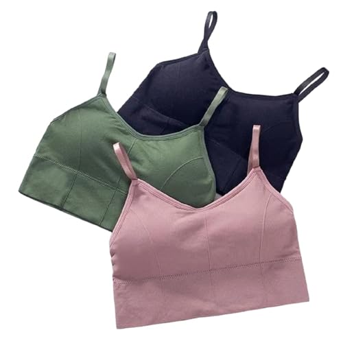 Image of Mysha Women Cotton Padded Bra Combo Pack of 3 | Soft, Comfortable, and Breathable Fabric | Removable Pads, Adjustable Straps for Everyday Wear