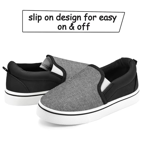 Image of K KomForme Toddler Sneakers for Girls Boys Slip On Canvas Walking Shoes | Lightweight, Comfortable