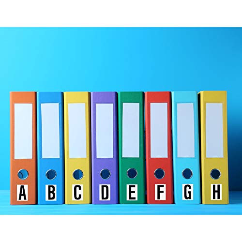 Image of Zonon 8 Sheets Mailbox Numbers Letters Stickers,1 Inch,Black in White