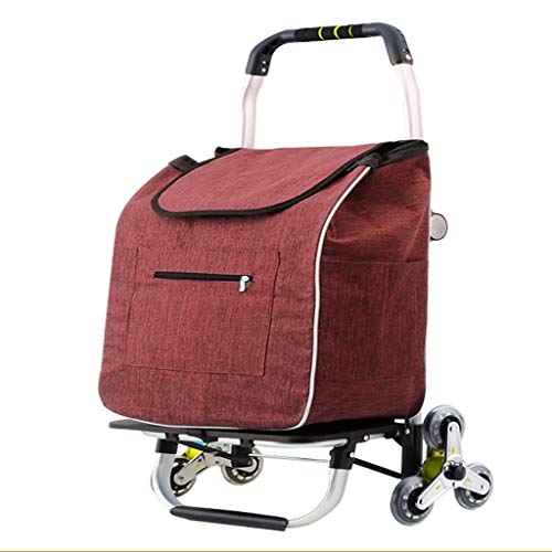 Carrito de mano plegable para compras con aleación de aluminio miniatura 1