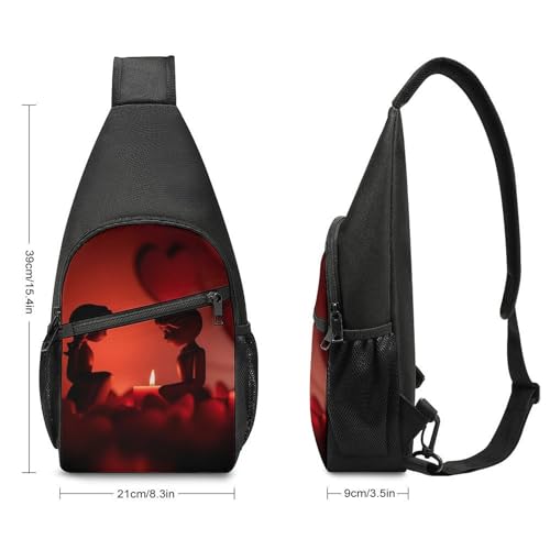 Bolso tipo bandolera blanco para hombre y mujer miniatura 2