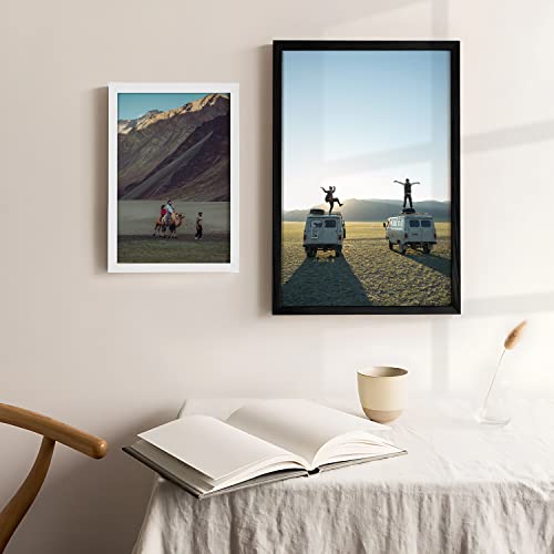 Image of Ritwika's Wood Personalized Wall Mount Rectangular Photo Frame With Your Picture Upload|Customised Gift |Available In Two Sizes (9.5X13.5 Inches And 13.5X19.5 Inches) And Two Colours, Black