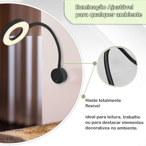 4 Arandela Cabeceira De Leitura Direcionável Led 5W Bet69