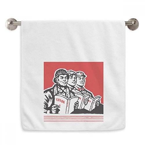 Serviettes moelleuses soldat étoile rouge 13x29 pouces