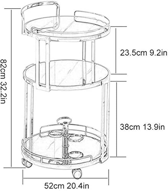 Serving Trolley Kitchen Trolley Storage Trolley Cart Cabinet On Wheels Hotel Tea Drink Cart Hotel Trolley-gtLK43wa