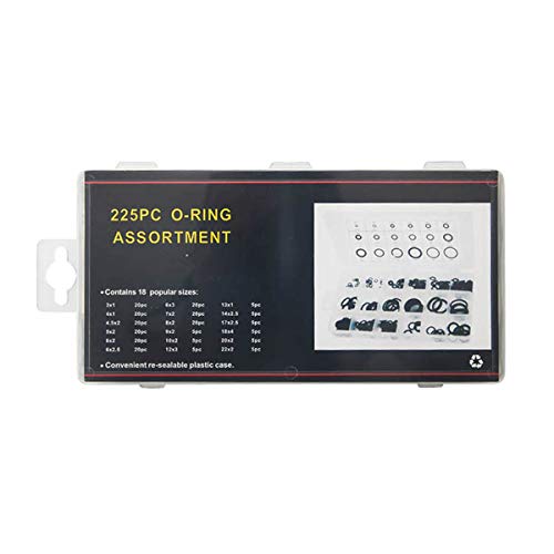 MACHSWON 225 Pcs Nitrile Rubber O-Rings Gasket Kit Metric Sealing O-Ring Washers Assortment Set Gasket O Rings Seal Grommets - Image 2