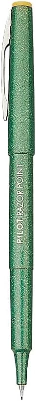 PILOT Razor Point Porous Point Pen - Extra Fine Pen Point Type - 0.5 mm Pen Point Size - Green Ink - Green Barrel - 12 / Dozen
