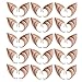 YANZHAN 15 Pair Fairy Pixie Elf Ears for Cosplay Halloween Christmas Any Themed Party - Natural Complexion, Short Style