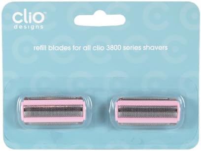 Refill Blades for All Clio 3800 Series Shavers (2 Packs of 2)