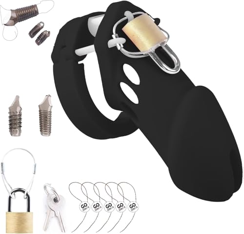 Our, Rooster cage is Made of Long Silicone Transparent Material Pointed Urination Holes, and we Also Come with a Detachable Silicone urethral Plug Sweater RL-1