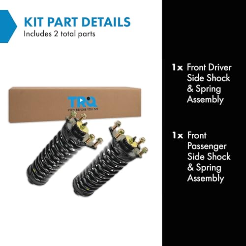 Image of TRQ Front Strut & Shock Assembly Left & Right Pair Set Compatible with Jeep Liberty Dodge Nitro