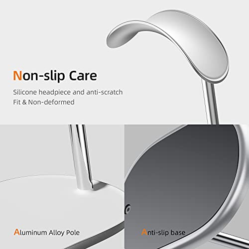 Benks Desktop Headphone Stand Universal Headset Holder Hanger Mount Aluminum With Protective Silicone Pad, Gaming Headset Accessories, Compatible With Airpods Max, Beats, Bose, Sony And So On (White) #TOP5