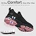 SPIEZ Women's Safety Shoes Lightweight - Composite Toes Work Shoes for Women, Fashion Work Sneakers for Construction Black Pink, Size 7.5