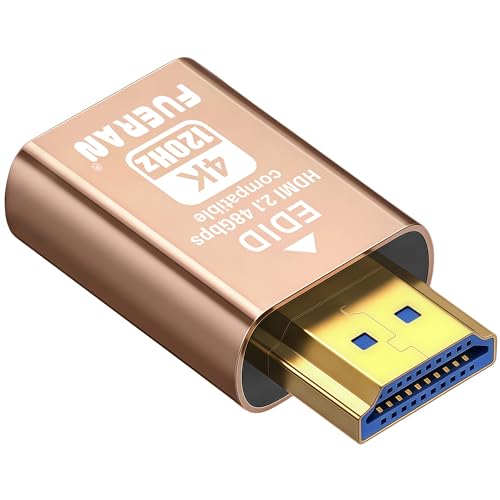 Image of HDMI 2.1 Dummy Plug 4K@120Hz Virtual Display Emulator, Headless Adapter, HDMI Display Adapter, Supports 3840x2160@120Hz, 1440P@120Hz, 1080P@120Hz, EDID Emulator for GPU /Remote Desktop