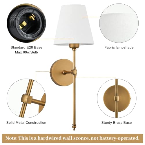 Bsmathom Wall Sconces Hardwired Bathroom Vanity Light Fixture - Image 3