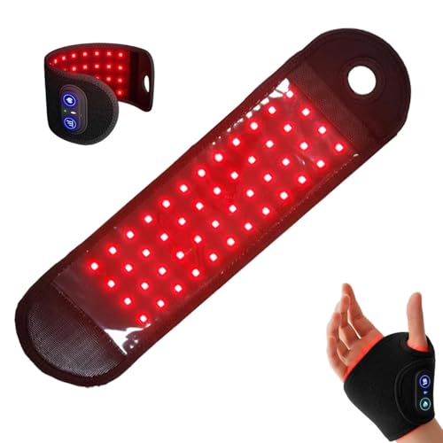Kovaria TheraWrap for Carpal Tunnel Cordless Heated Wrist Brace with Red Light Therapy & Vibration 3 Heat Settings (1PCS)