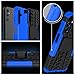 Iokmax for Samsung Galaxy A15 5G Case with 2 Pack Screen Protector,Military Grade Shockproof, Heavy Duty Robust Bumper Cover with Kickstand for Galaxy A15 5G Phone Blue