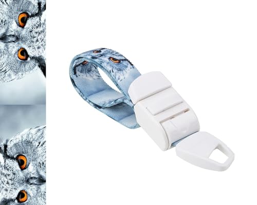 Rolseley Torniquete médico con patrón de búho con hebilla de plástico ABS sin látex, banda elástica perfecta para médicos, enfermeras, estudiantes y paramédicos