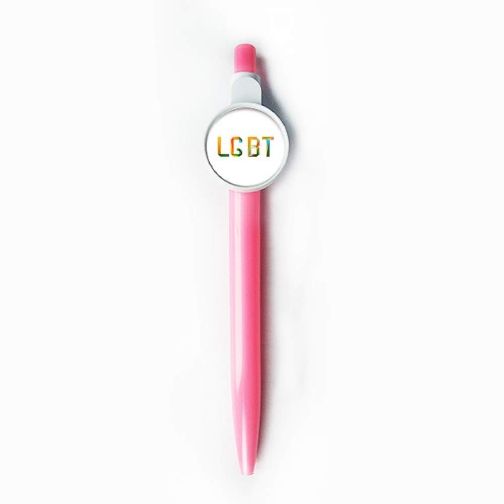 Stylo à bille rétractable LGBT Rainbow arc-en-ciel DIYthinker encre bleue - 5
