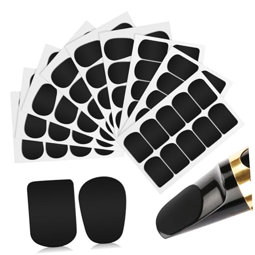 HIAKDOFT 94個 サックス用マウスピースパッド 食品グレード製 耐久性 クラリネット ソプラノ アルト テナー対応 音質保持 ノイズ低減 保護用ク