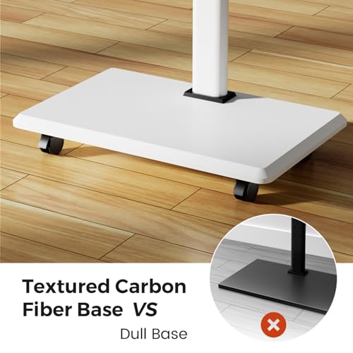 Image of Mobile TV Cart Rolling TV Stand for 26-70 inch Screens, Mobile TV Cart Holds up to 88lbs, 25 Swivel with 6 Levels of Height Adjustment for Optimal Viewing, TV Stands for Office,Room, Outdoor,Corner