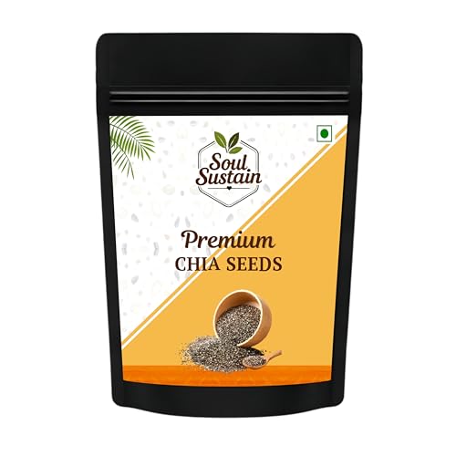 Image of Chia Seeds Raw Superfood 100 GM - Omega‑3 ALA Rich, High Fiber Nutrition, Plant Protein Boost, Gut Health Support, Diet Friendly, Smoothies & Puddings, Baking & Meal Toppers, Seeds for Daily Use