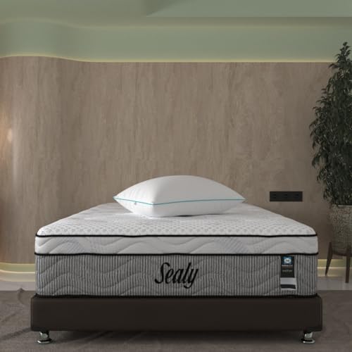 Opiniones de Colchones Sealy Matrimonial Precio , tabla con los diez mejores. 49 Sealy Colchón Soporte Medio a Firme con Memory Foam Gel fin30 Matrimonial