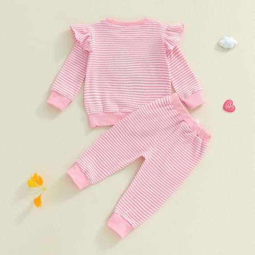 Toddler Girl Christmas Outfits Santa Tree Print Long Sleeve Sweatshirts Pullover Pants Baby Christmas Baby Clothes4