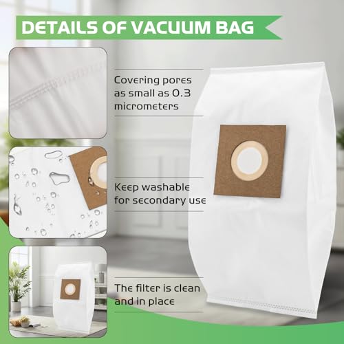 Sac aspirateur central Dirt Devil CV950 CV1500 | Lot de 6 rechanges 7767-W