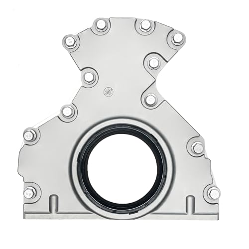 Sumyola Engine Rear Main Seal Cover Kit with Gasket & Bolt for Cadillac Escalade for GMC Yukon Sierra for Chevy Suburban Silverado Tahoe Express 4.8 5.3 6.0 6.2L Replace# 635-518 12633579 12639250