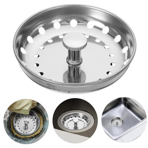 Colador para lavabo de cocina jojofuny acero inoxidable miniatura 6